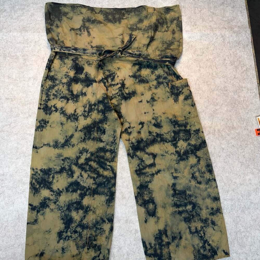 Basic Terrain Eden Pant Tie Dye Green Black Cotton